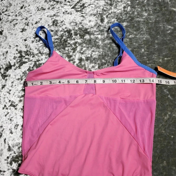 Colsie Pink Mesh Bodysuit - Picture 3 of 6